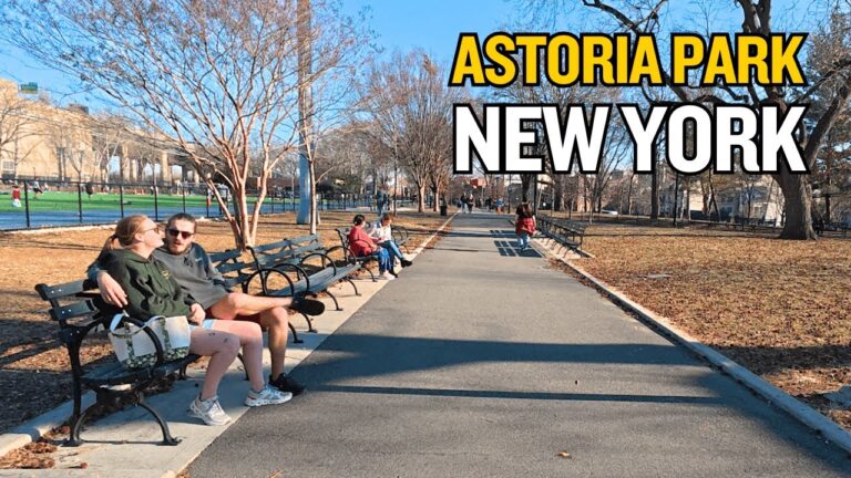 New York City [4K] – Astoria Park and Hoyt Avenue in Queens Borough