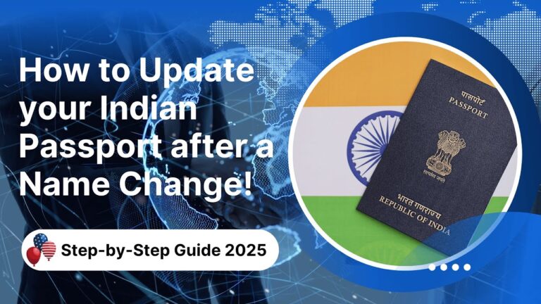 How to Update Your Indian Passport After Name Change (USA 2025 Step-by-Step Guide)