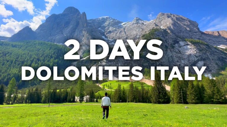 The Best 2 Days Itinerary in Dolomites Italy @tommytravelz