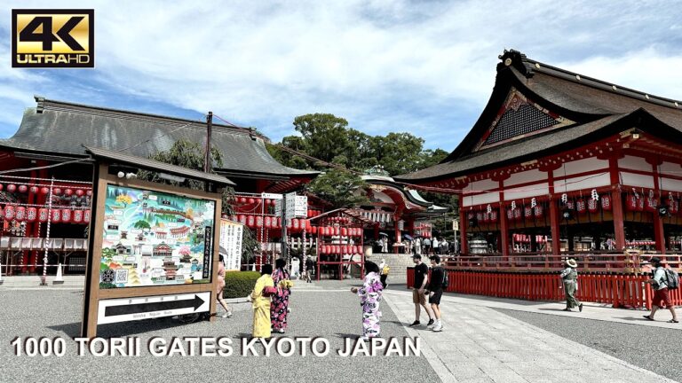 Amazing Views walking up 1000 Torii Gates Kyoto Japan