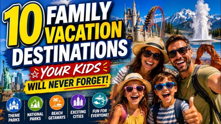 10 Family Vacation Destinations Your Kids Will Never Forget