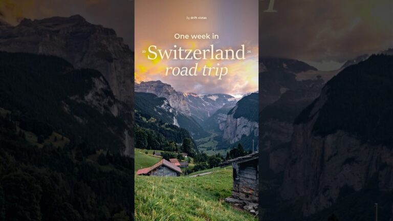 Switzerland Road Trip: The Route, Stop by Stop #shorts
