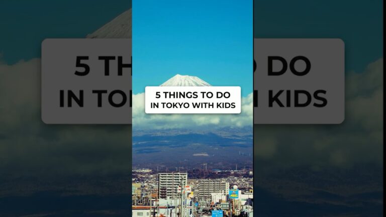 5 Things to Do in Tokyo With Kids #shorts